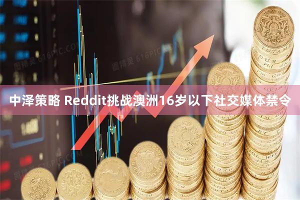 中泽策略 Reddit挑战澳洲16岁以下社交媒体禁令