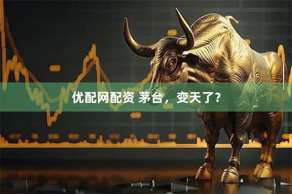 优配网配资 茅台，变天了？